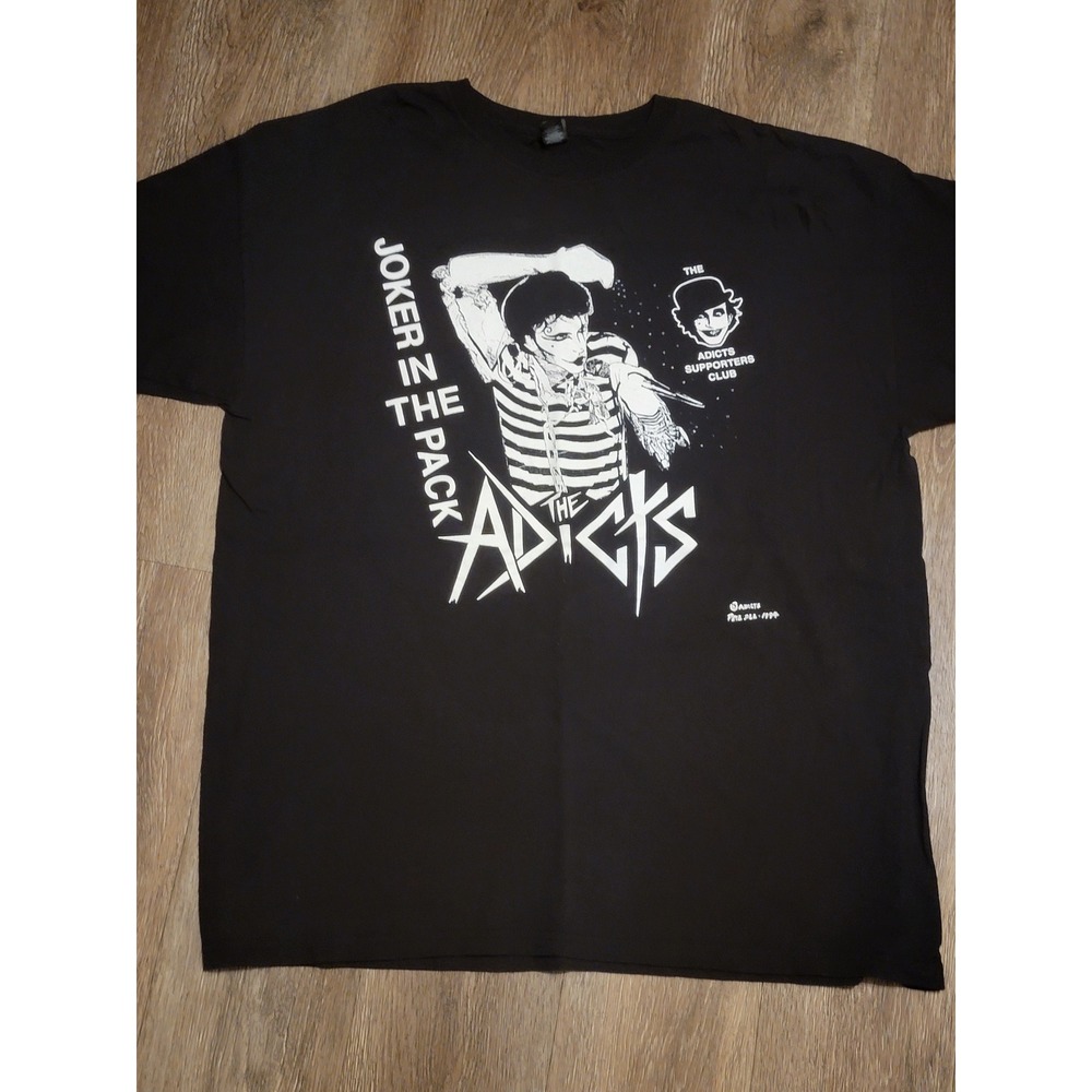 The Adicts Punk‎ Band T-Shirt Joker in the Pack Graphic Tee XL